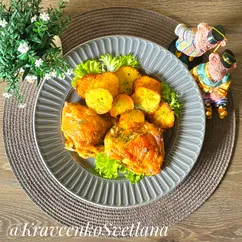 Куриные бедра в духовке