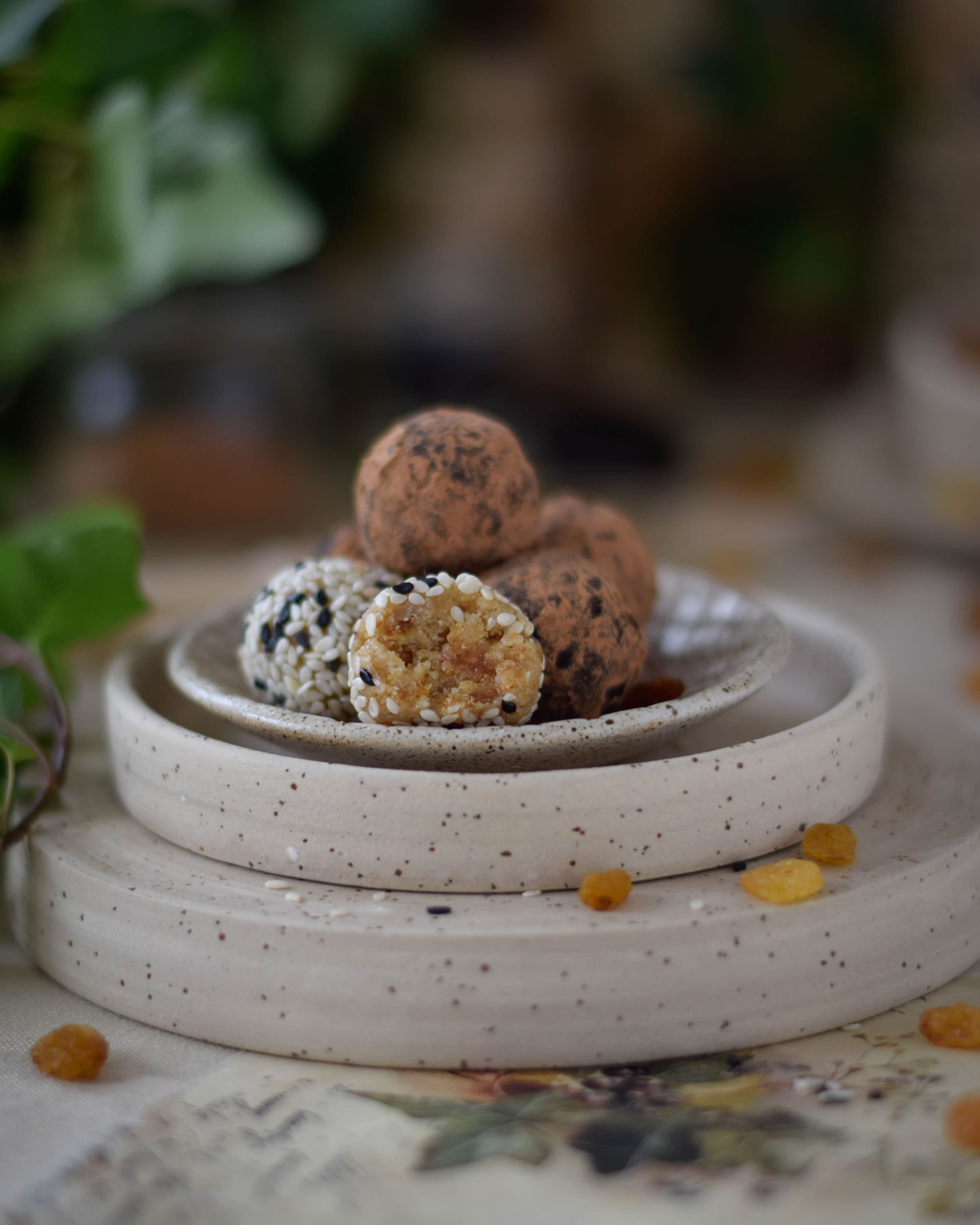 Кунжутная конфета с изюмом (веган)