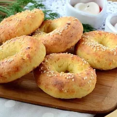 Сырные Бублики с кунжутом. 🥐📌