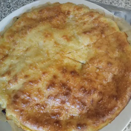 Пирог с картошкой и луком в духовке