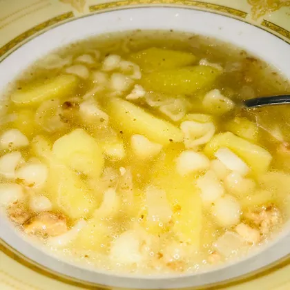 Суп со шкварками
