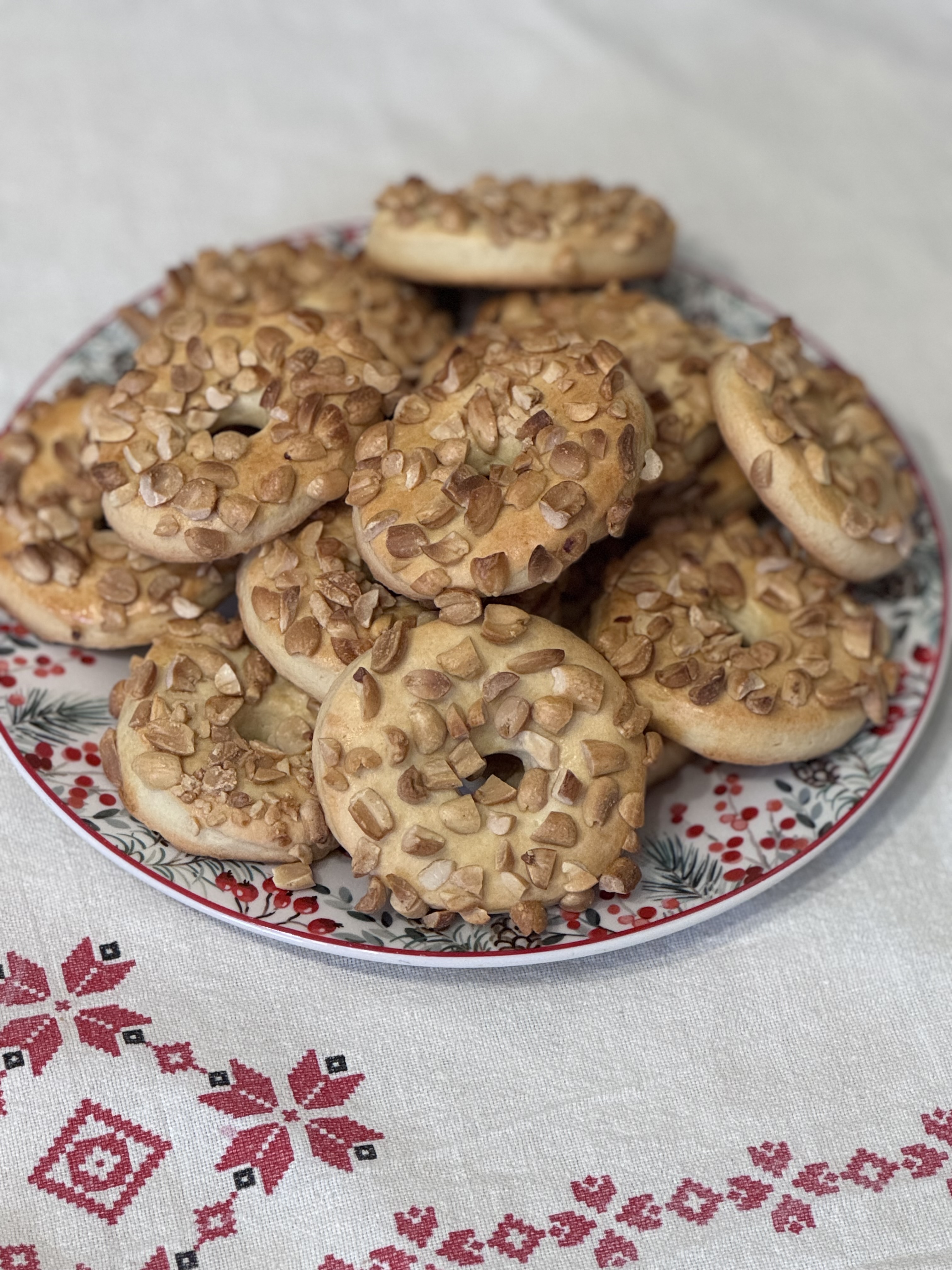 Колечки с арахисом 