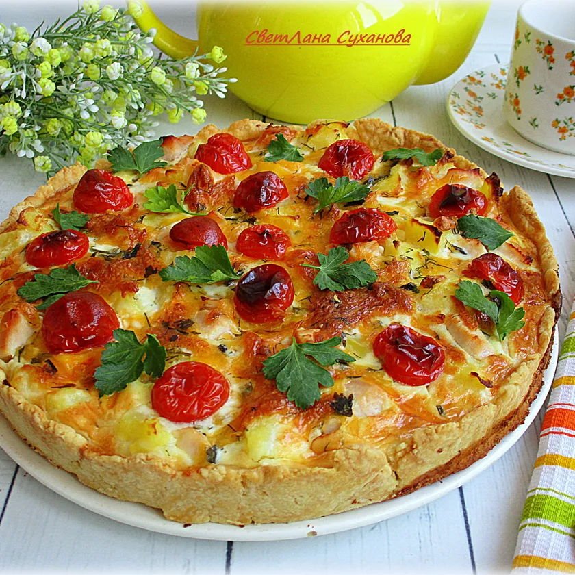 Киш с картофелем