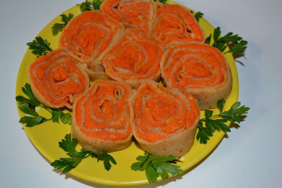 Тыквенные рулеты "Здоровье"#зож