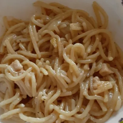 Спагетти с куриной грудкой