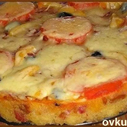 Русская пицца-бутерброд