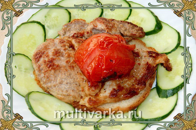 Эскалоп закусочный на тосте
