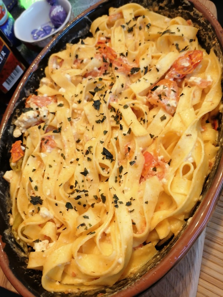 Как приготовить пасту с помидорами и сыром фета — рецепт с пастой Grand Di Pasta