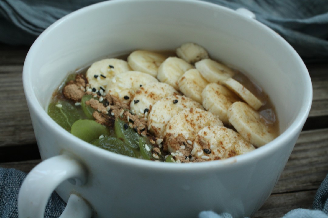 Яблочный чиа пудинг