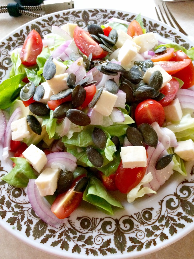 Овощной салат с тыквенным маслом и семечками - рецепт автора Tatiana ...