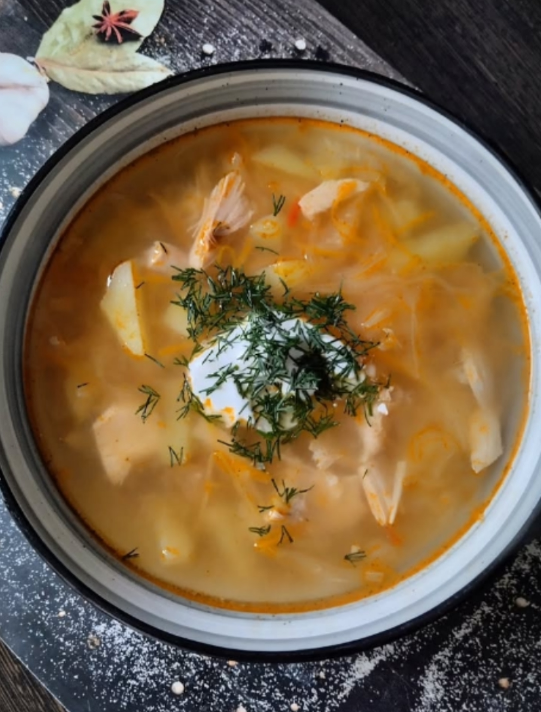 Кислые щи с квашеной капустой