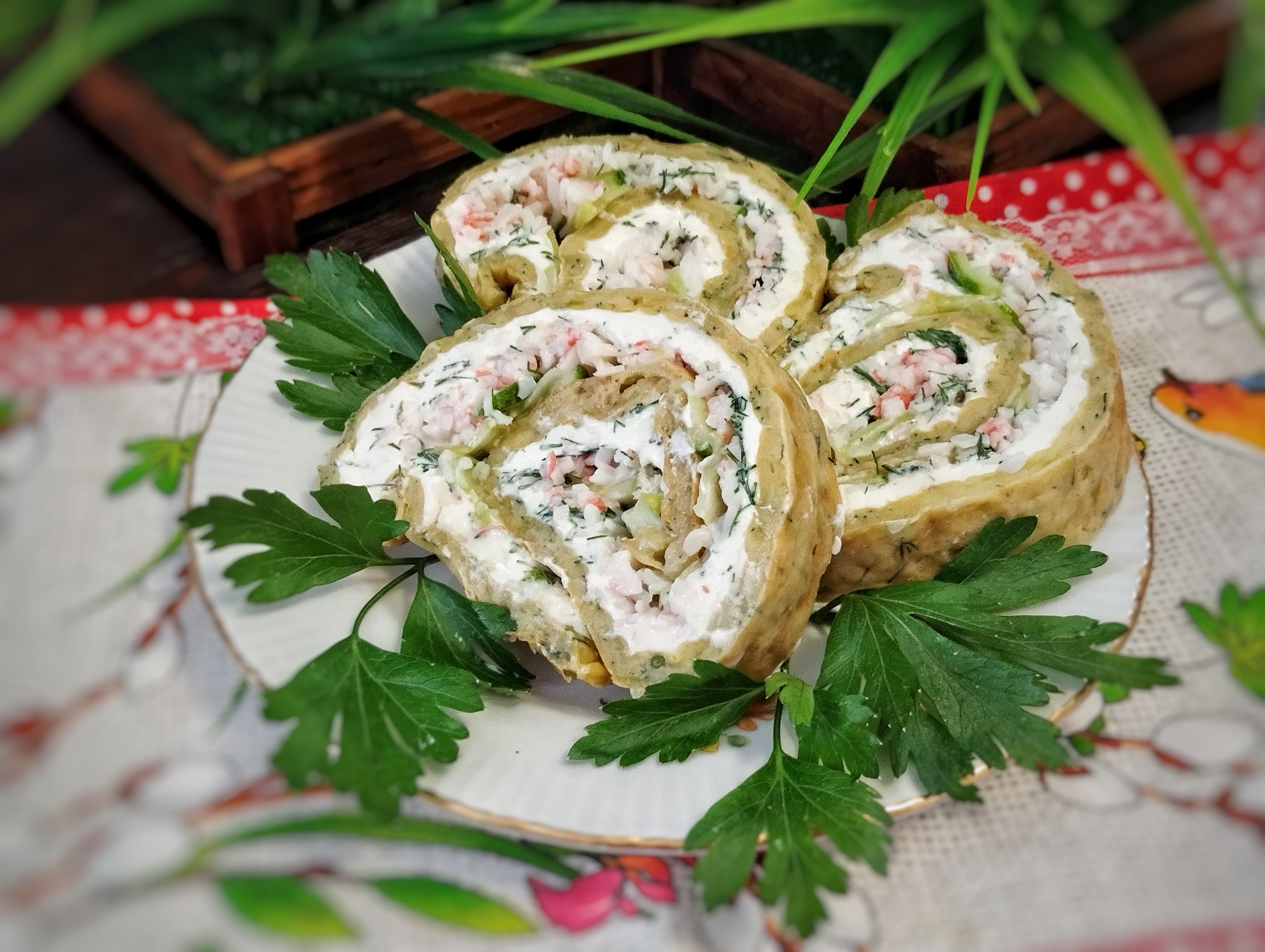 Кабачковый рулет 