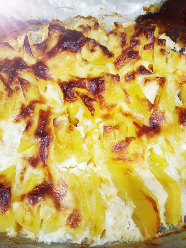 Куриная грудка с картофелем и сыром