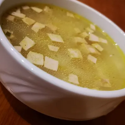 Суп с колбасой