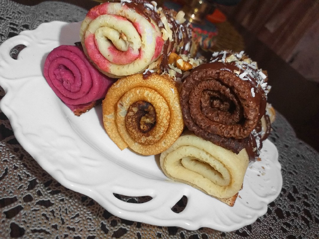 Цветные блины для детей