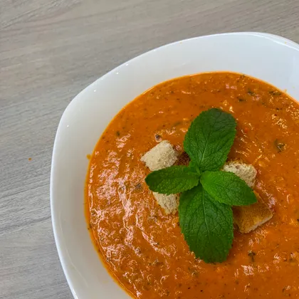 Суп-пюре из перцев и томатов
