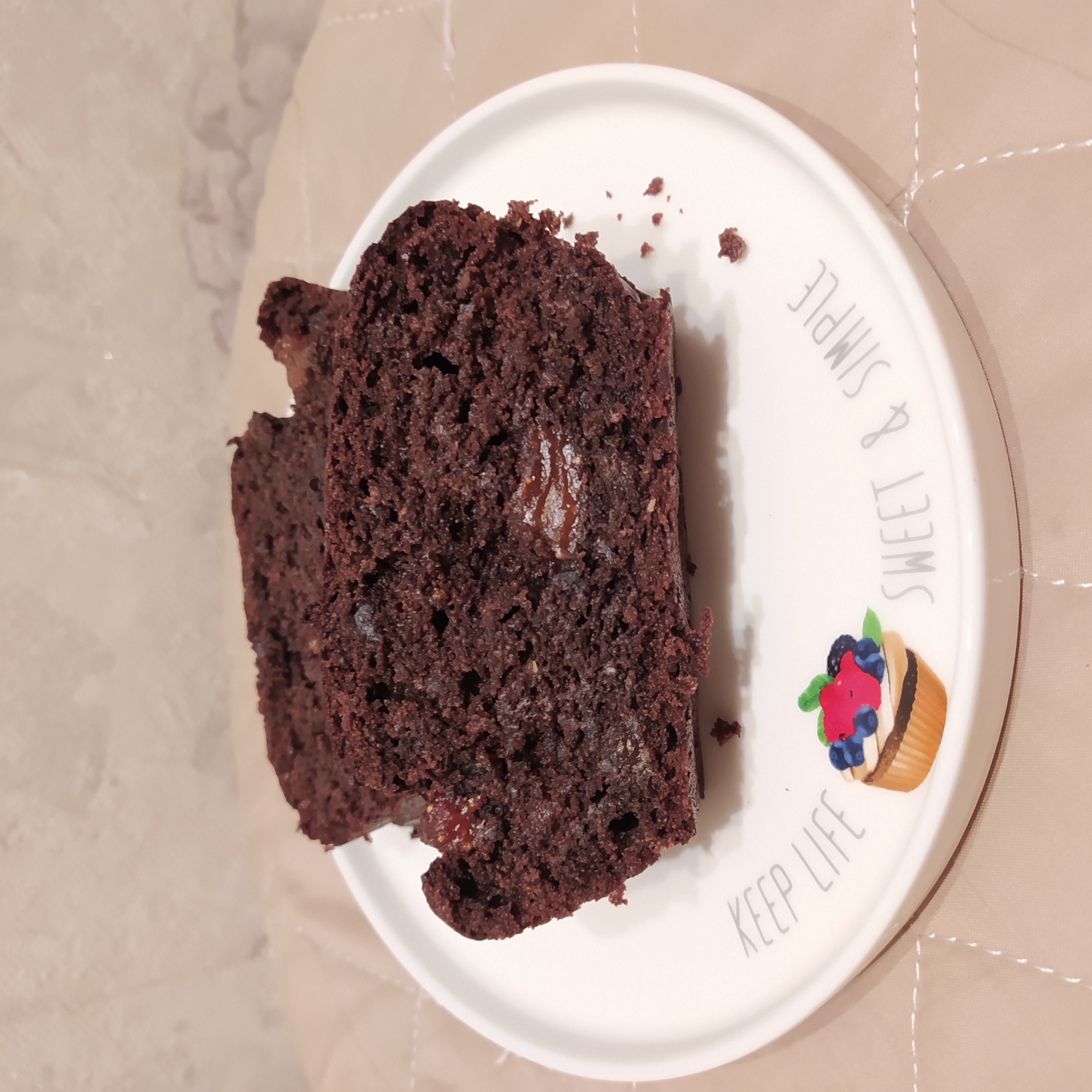 Шоколадный кекс на апельсиновом соке (веганский)