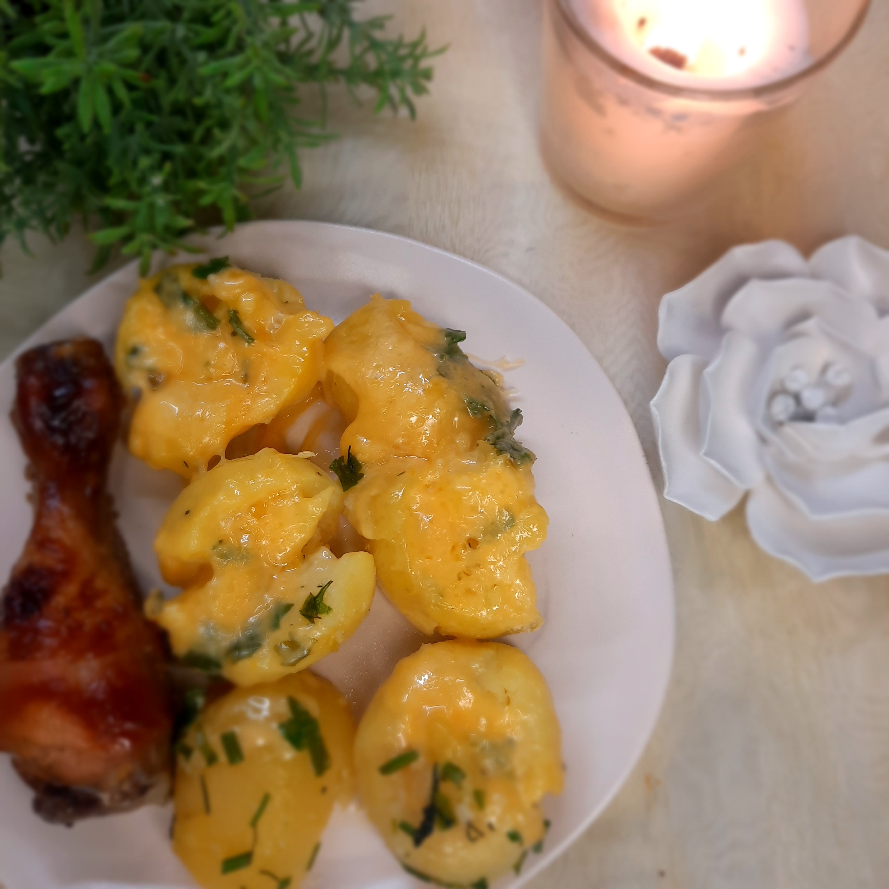Картофель под сыром 