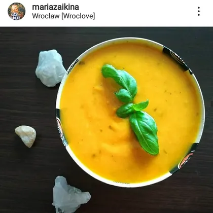🍃Крем-суп из тыквы с имбирем🍃