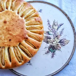 Шарлотка с творогом и яблоками🍏