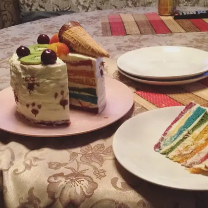 Радужный торт 🎂