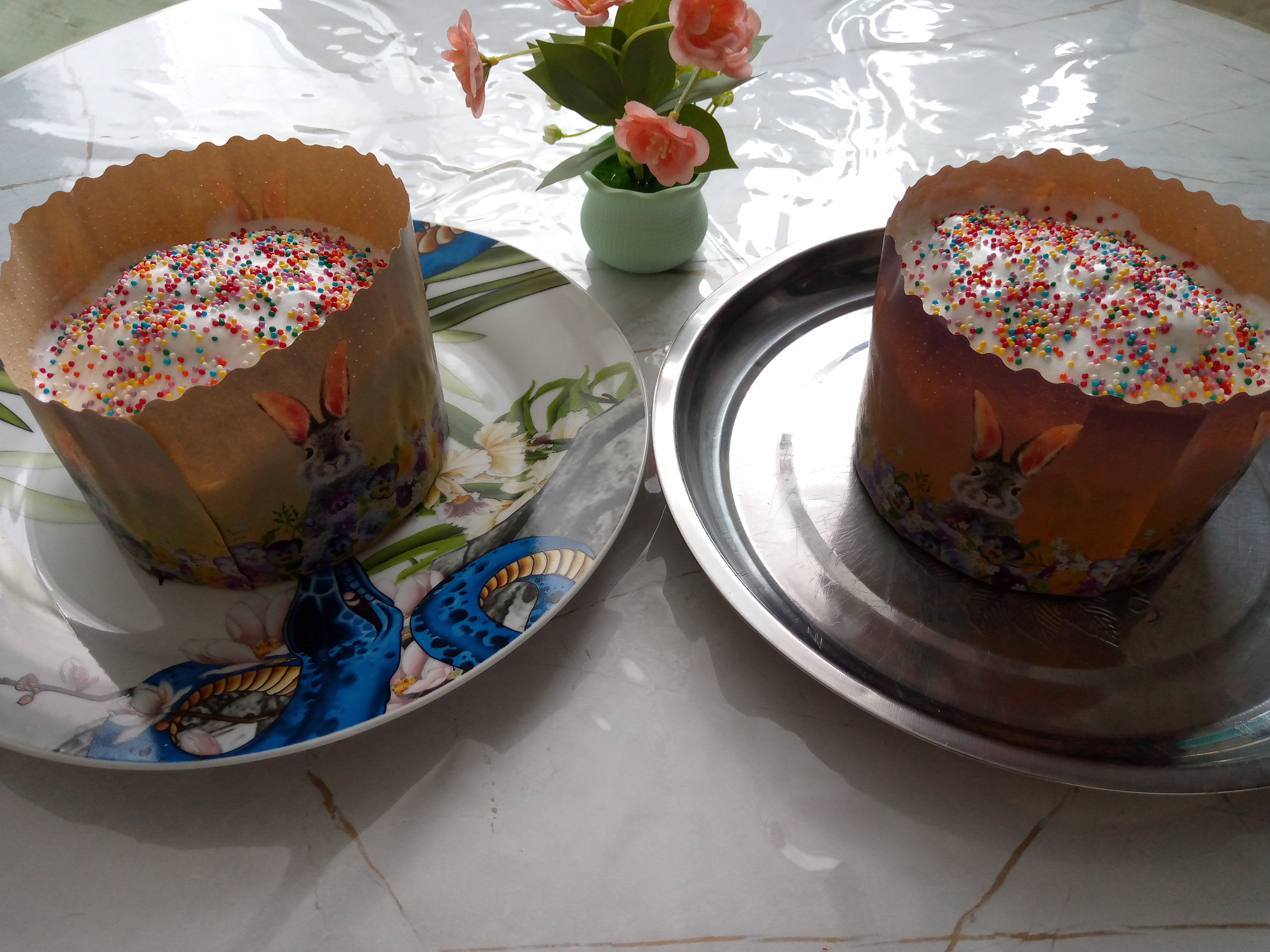 Кулич с творогом