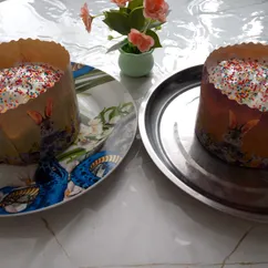 Кулич с творогом