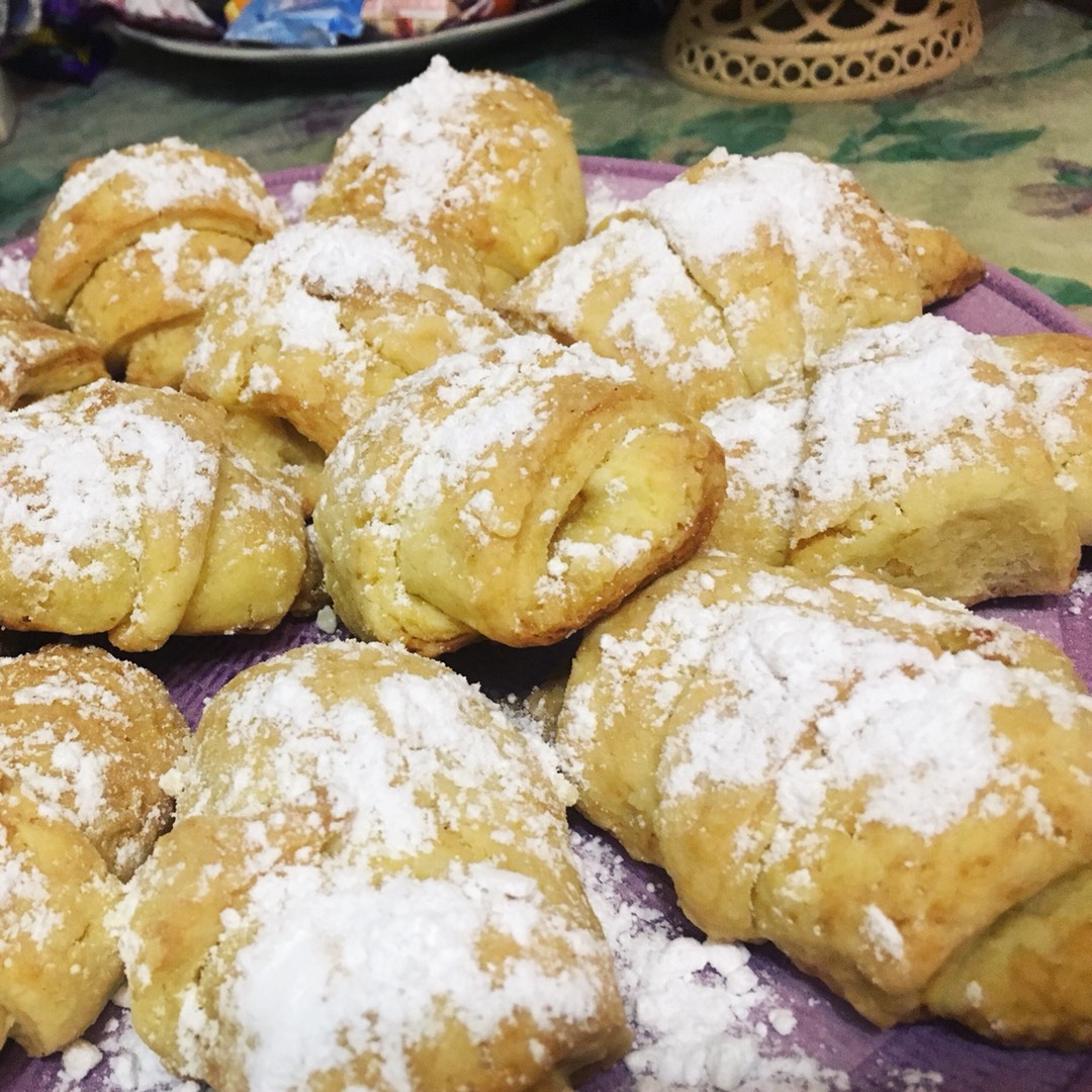 Нежные рогалики с яблоком 👩🏻‍🍳🍏😍