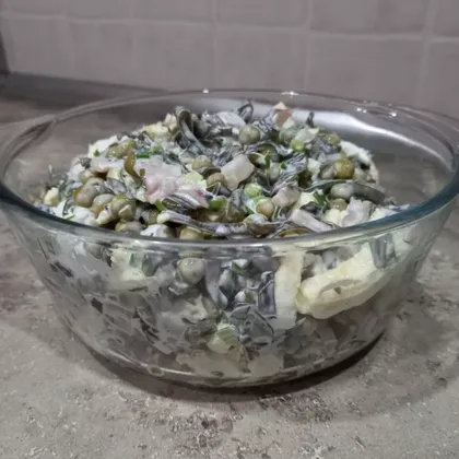 Самый вкусный салат с морской капустой