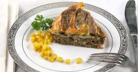 Мясная запеканка с баклажанами
