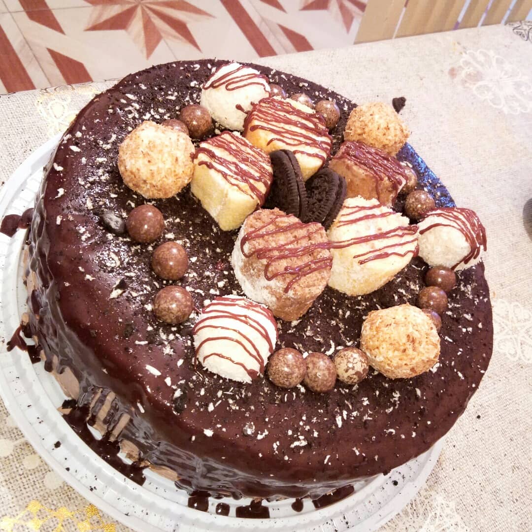 Шоколадно-банановый торт, пошаговый рецепт на ккал, фото, ингредиенты - Elena_Leno4ka