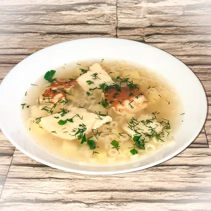 Суп с омлетом и макаронами Anellini