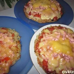 Картофельная пицца на сковороде