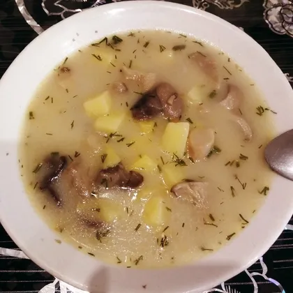 Суп грибной со сливочным вкусом