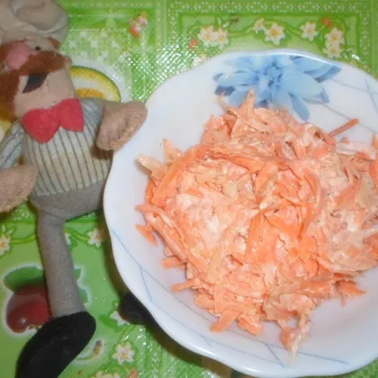 #салаты  Салат из моркови с чесноком