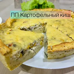 Картофельный киш с курицей