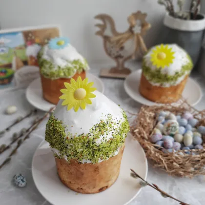 Бездрожжевой творожный кулич