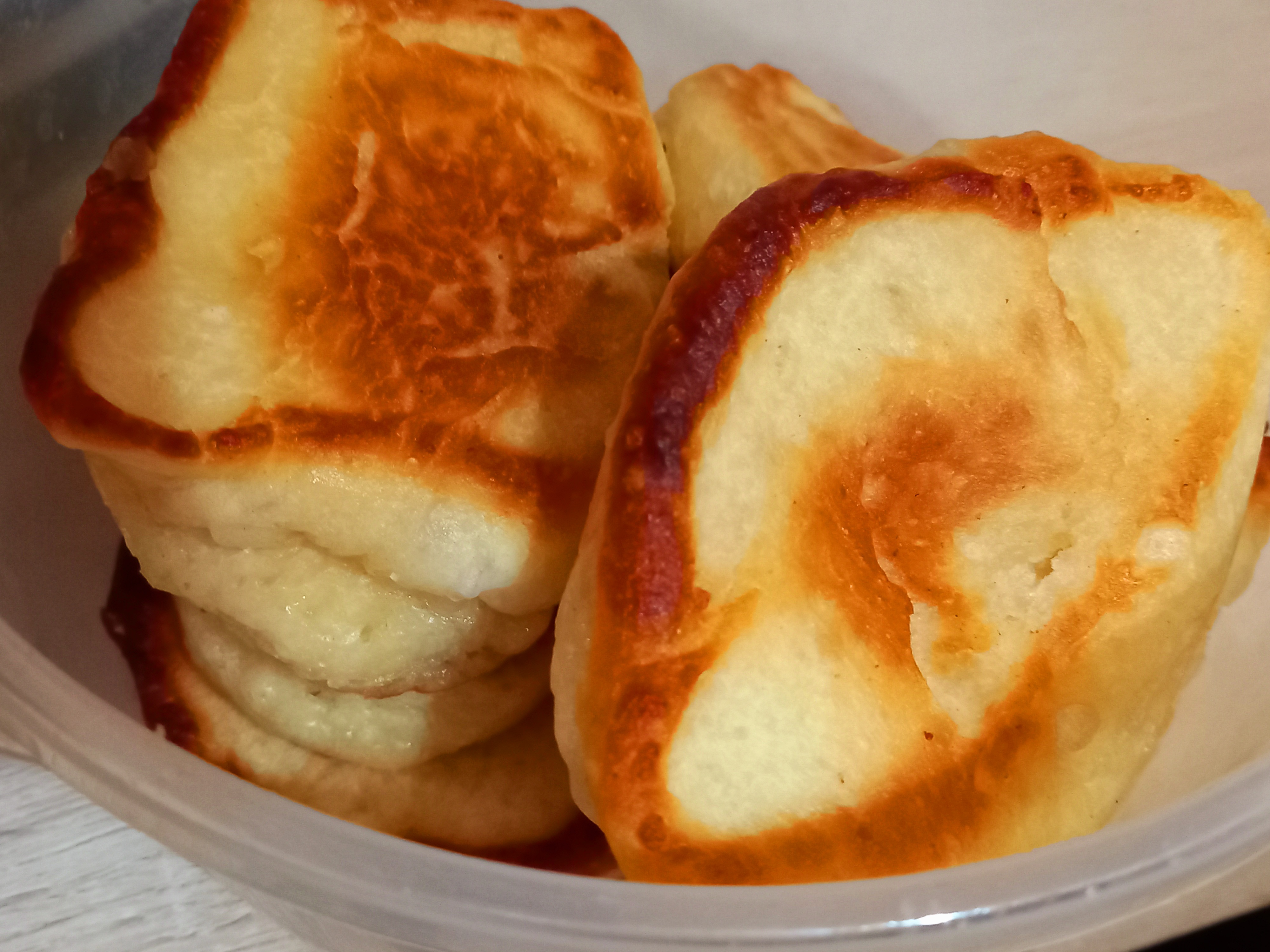 Оладьи с сыром внутри
