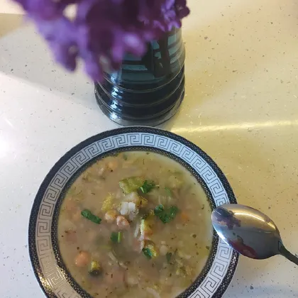 Суп с нутом и фасолью