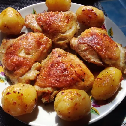 куриное филе с картошкой в духовке рецепт с фото пошагово | Дзен