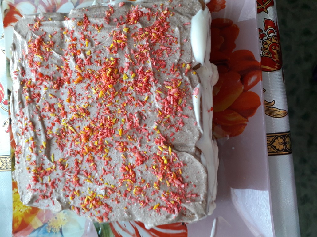 Творожный тортик без выпечки