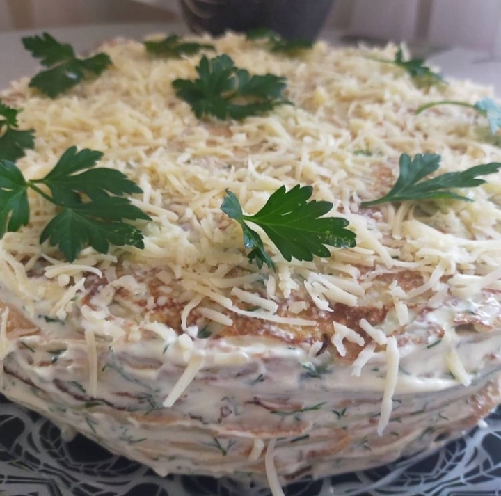 Рецепт кабачкового блинного торта: вкусное сочетание овощей и теста