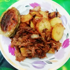 Тушеная капуста с картошкой