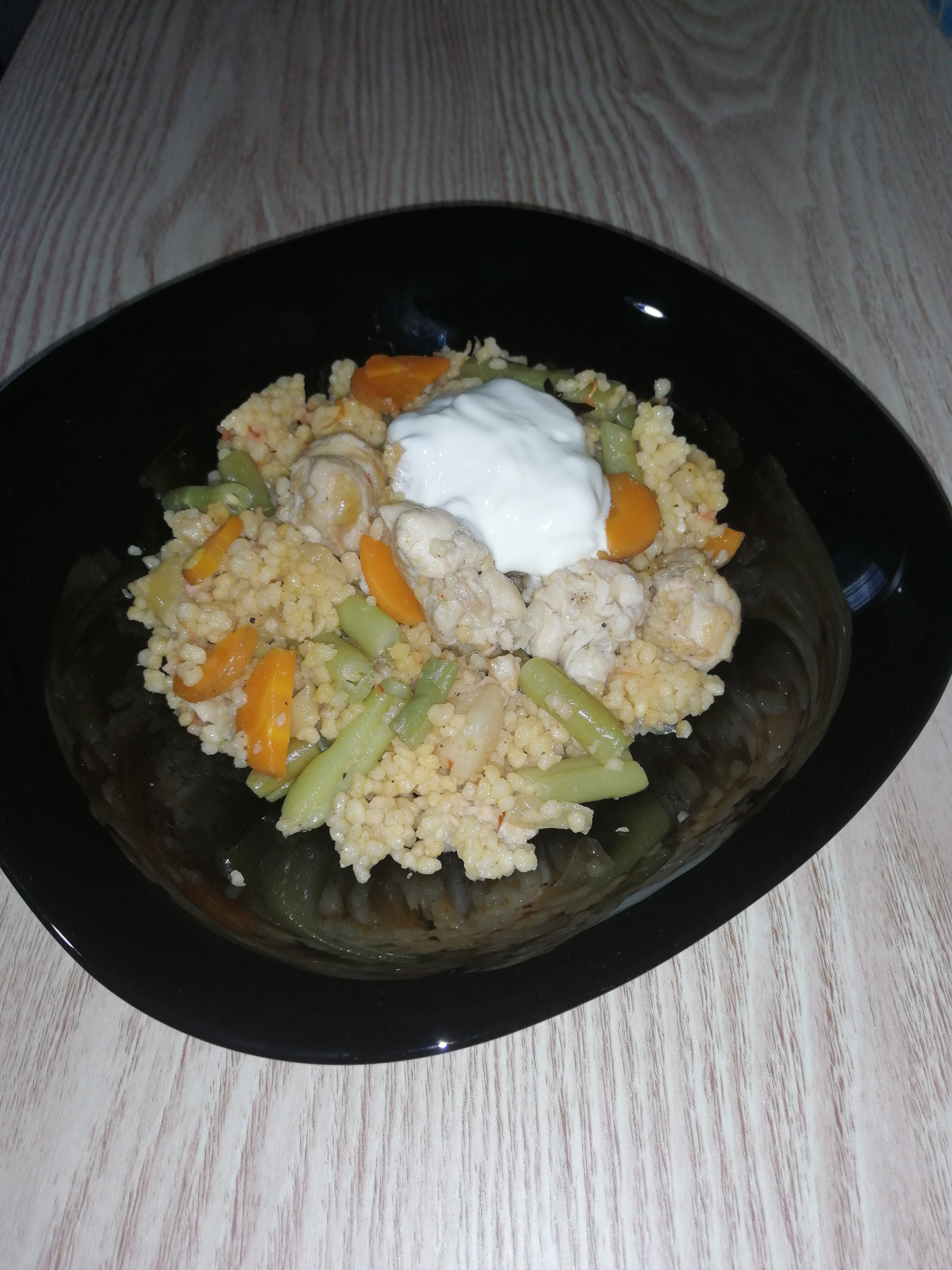 Кускус с курочкой и овощами
