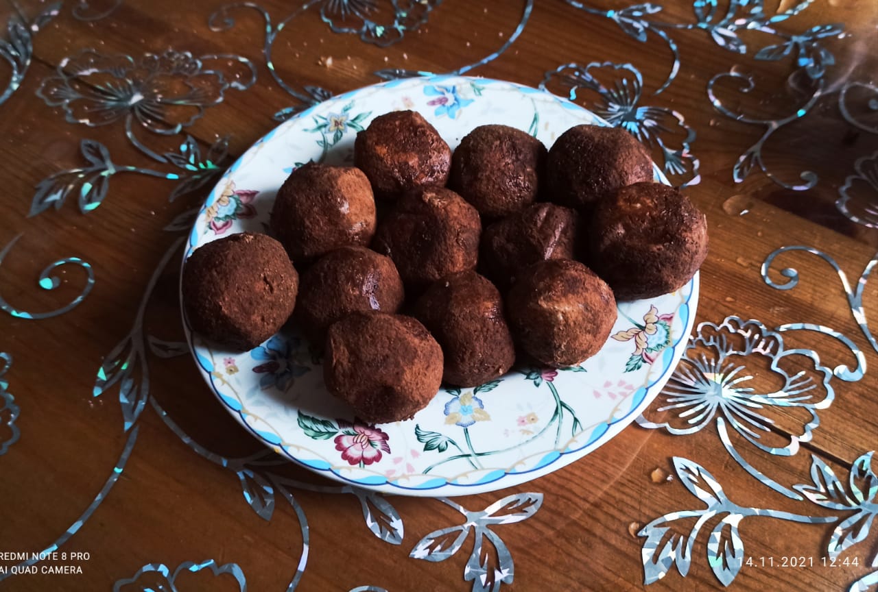 Творожно-карамельные шарики