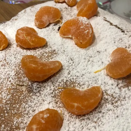 Творожный кекс с мандаринами на Новый год 🎄