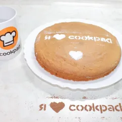 Шарлотка с грушей "С днем Рождения Cookpad"