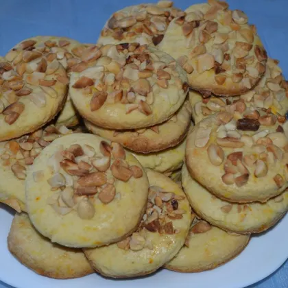 Песочное печенье с орехами