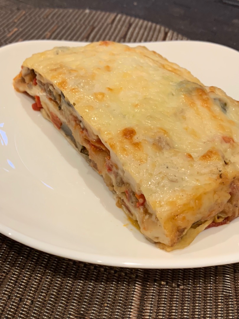 Лазанья с баклажанами