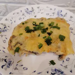 Курица с грибами в духовке 